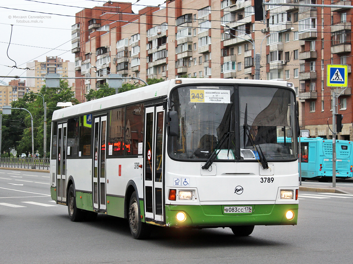 Санкт-Петербург, ЛиАЗ-5293.60 № 3789