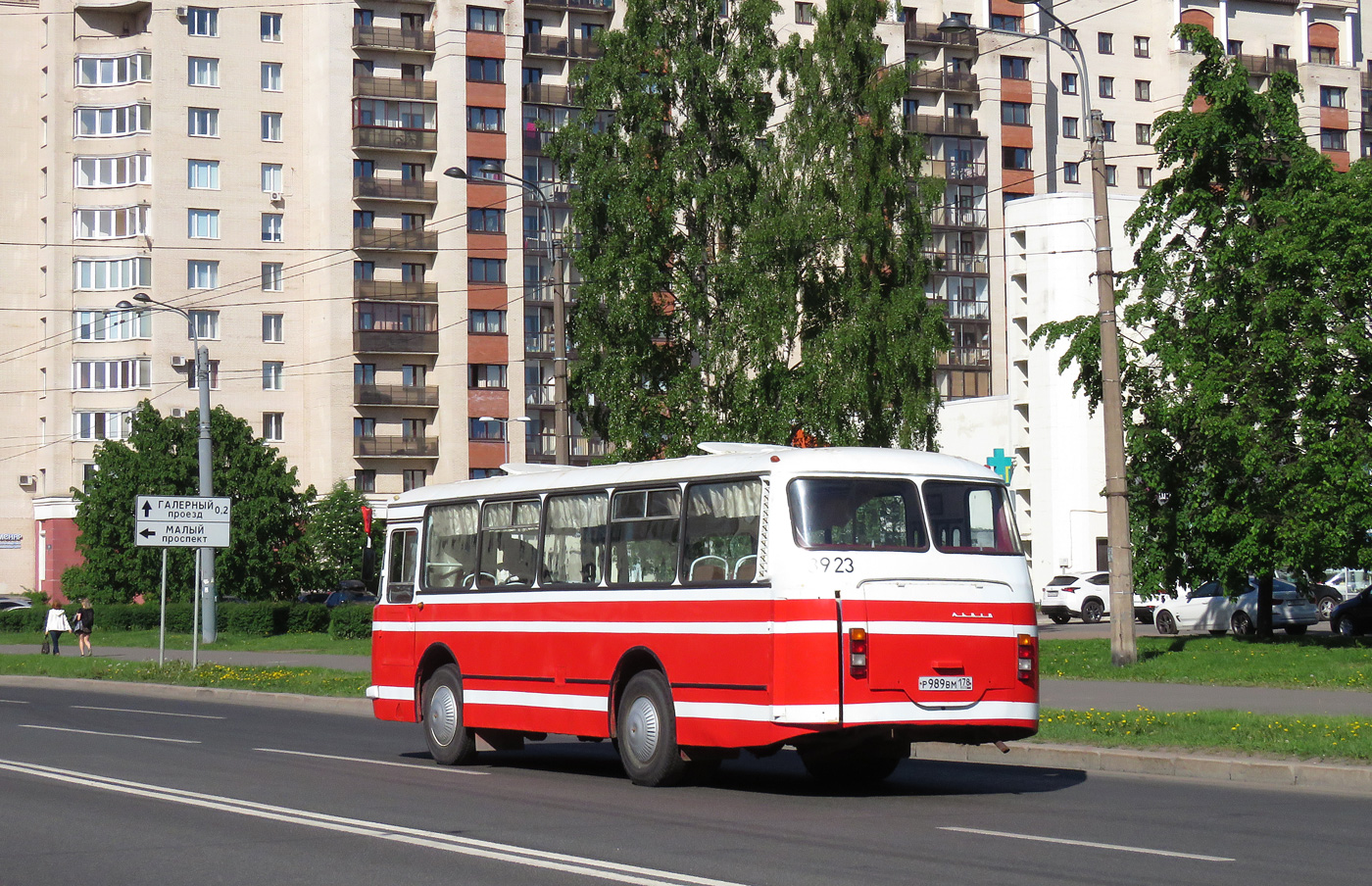 Санкт-Петербург, ЛАЗ-695Н № Р 989 ВМ 178; Санкт-Петербург — IV Петербургский парад ретро-транспорта 26 мая 2018 г.