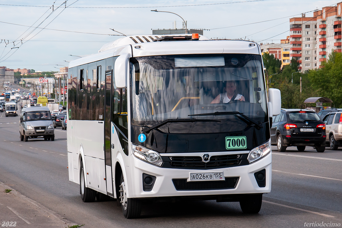 Омская область, ПАЗ-320455-04 "Vector Next" (межгород) № 7000