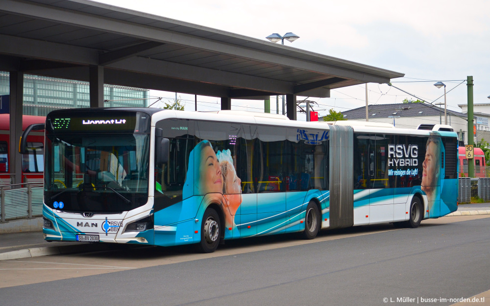 Северный Рейн-Вестфалия, MAN 18C Lion's City 18 NG330 EfficientHybrid № 2830