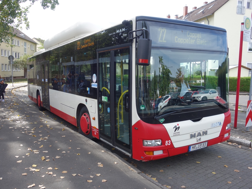 Гессен, MAN A21 Lion's City NL313 CNG № 83