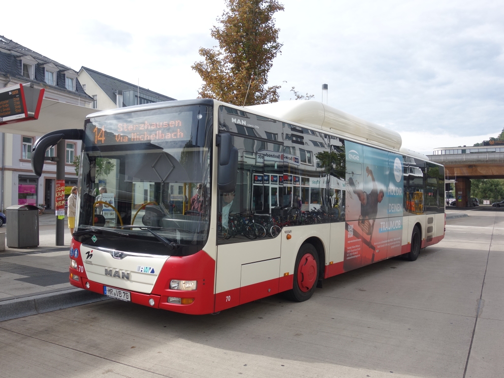 Гессен, MAN A21 Lion's City NL313 CNG № 70