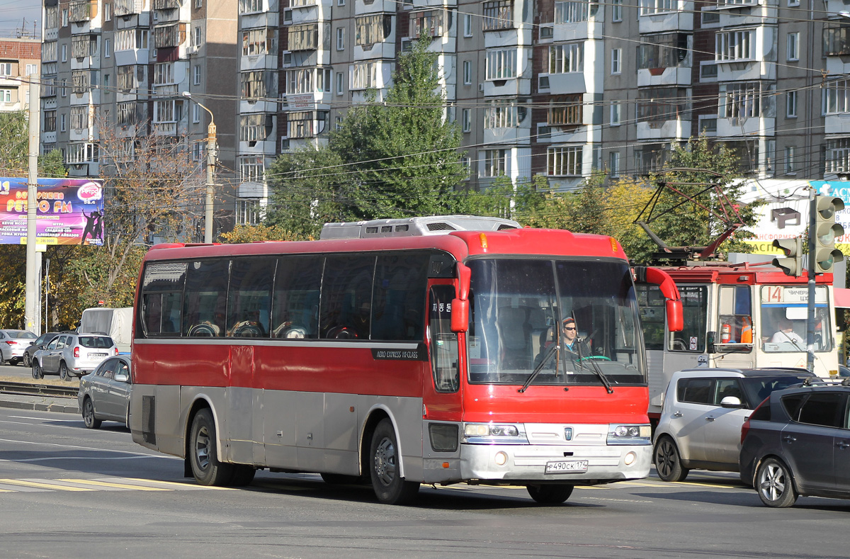 Челябинская область, Hyundai AeroExpress Hi-Class № Р 490 СК 174