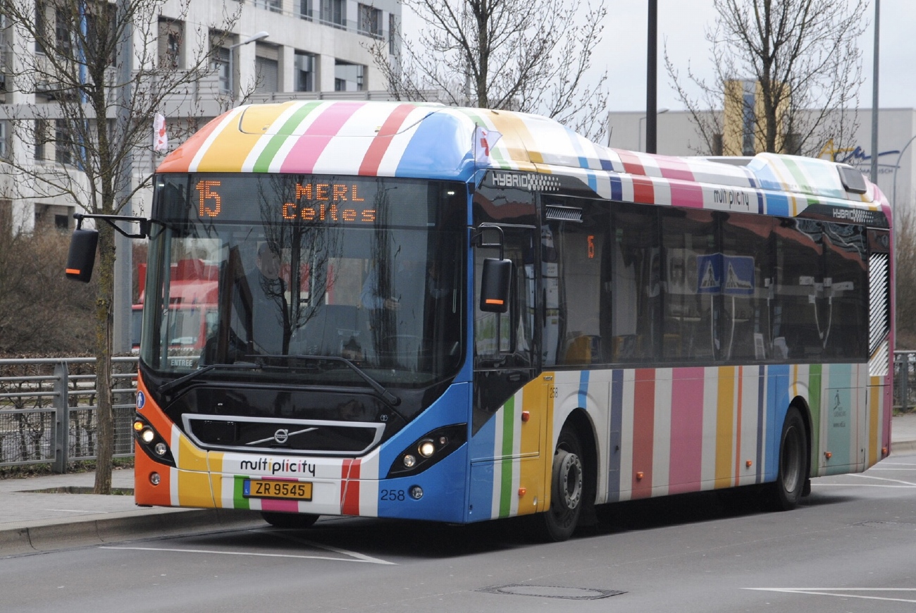 Люксембург, Volvo 7900 Hybrid № 258