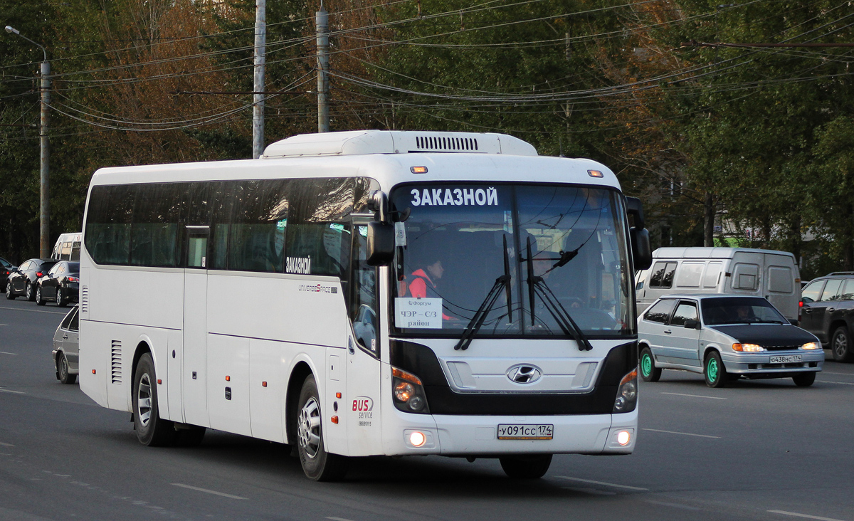 Челябинская область, Hyundai Universe Space Luxury № У 091 СС 174