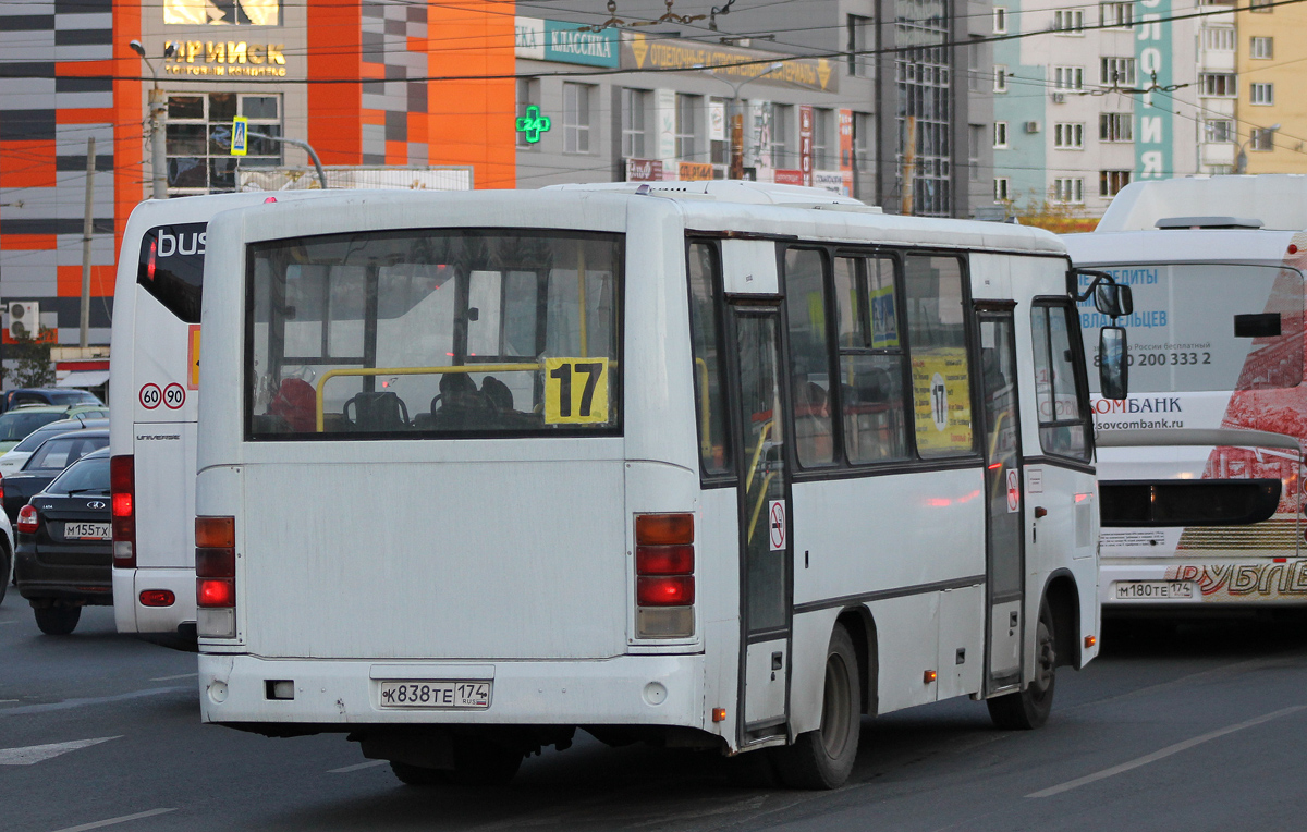 Челябинская область, ПАЗ-320402-03 № К 838 ТЕ 174