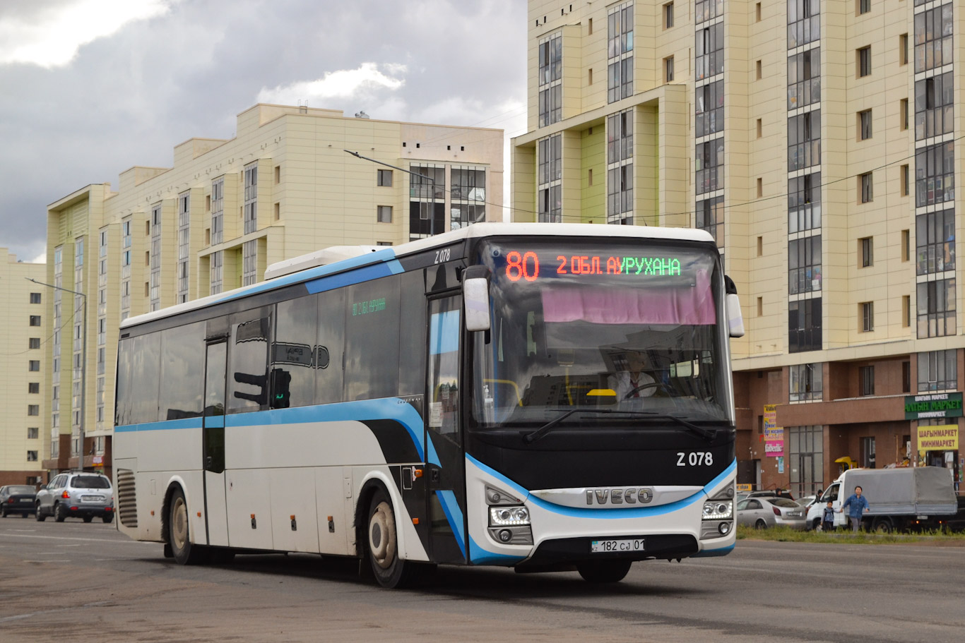 Астана, IVECO Crossway LINE 13M (СарыаркаАвтоПром) № Z078