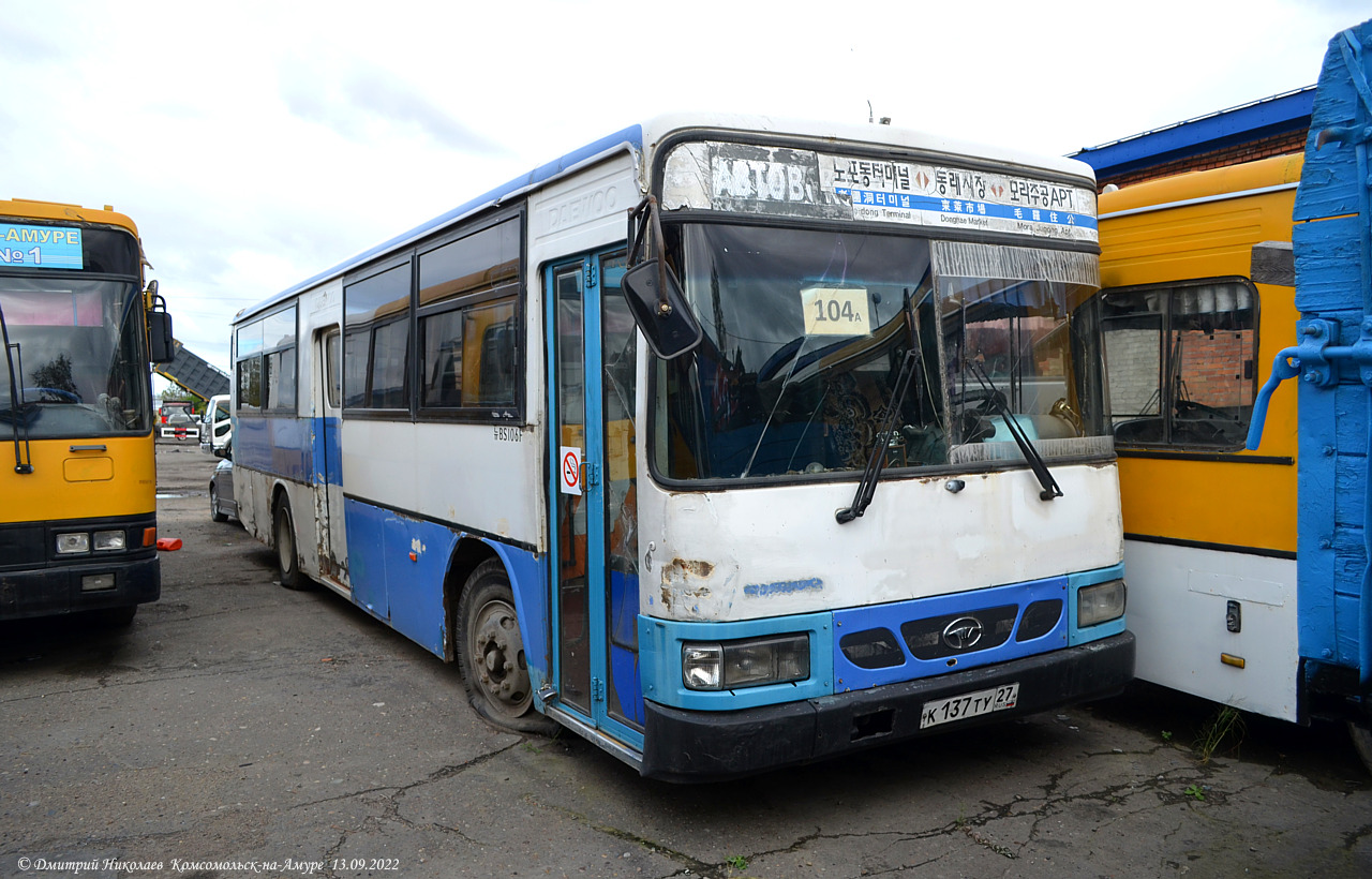 Хабаровский край, Daewoo BS106 Royal City (Busan) № К 137 ТУ 27