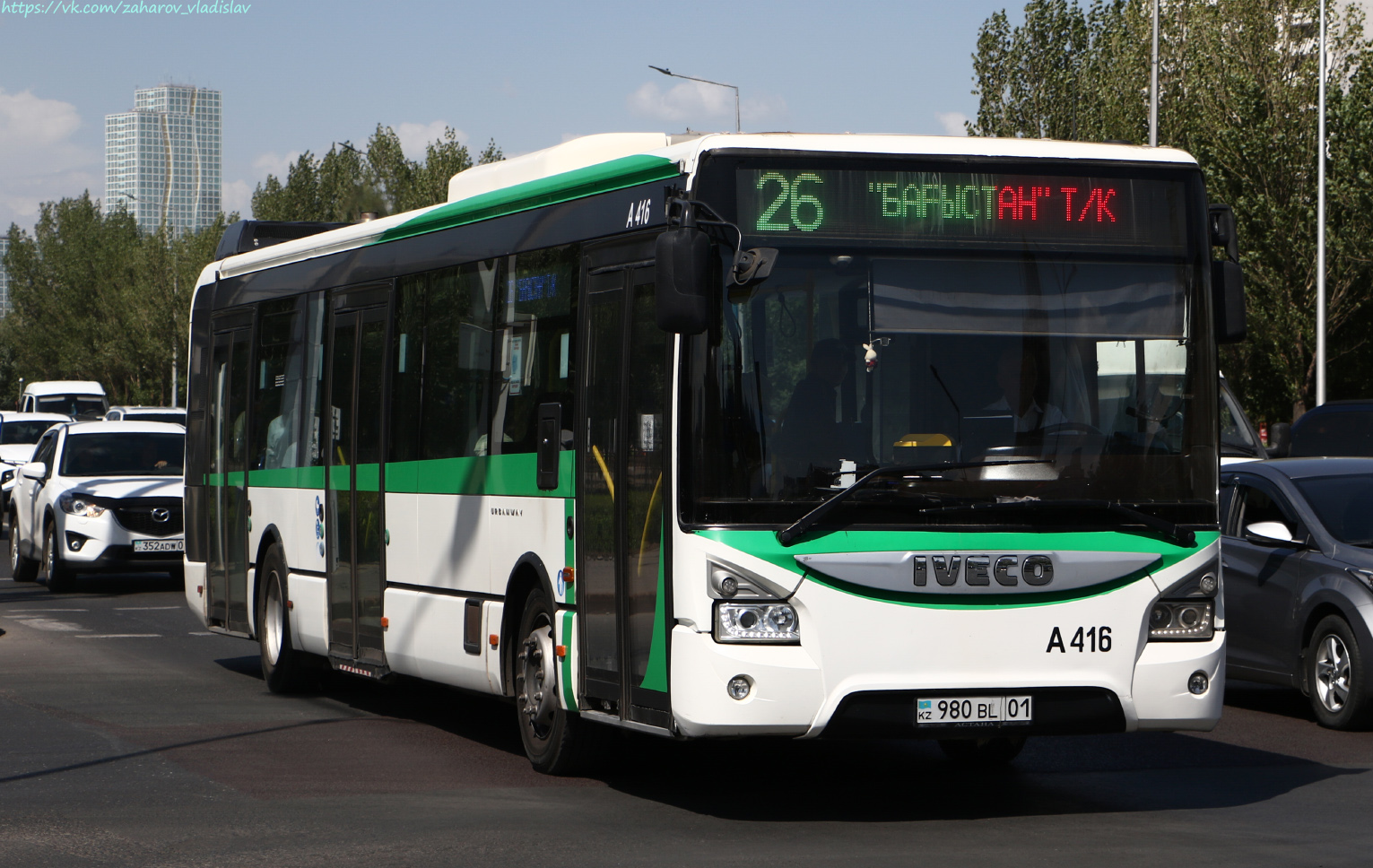 Астана, IVECO Urbanway 12M (СарыаркаАвтоПром) № A416