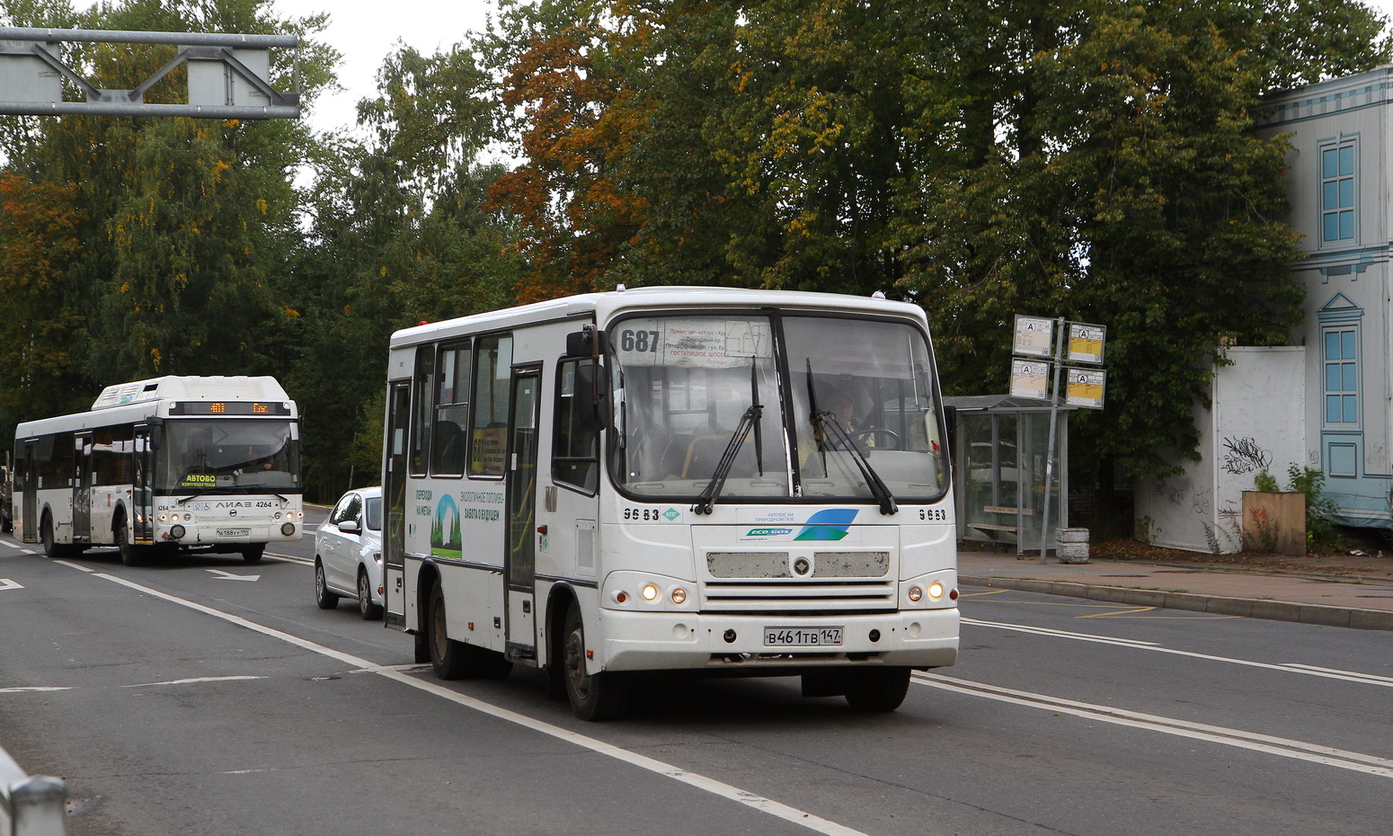 Санкт-Пецярбург, ПАЗ-320302-11 № 9683