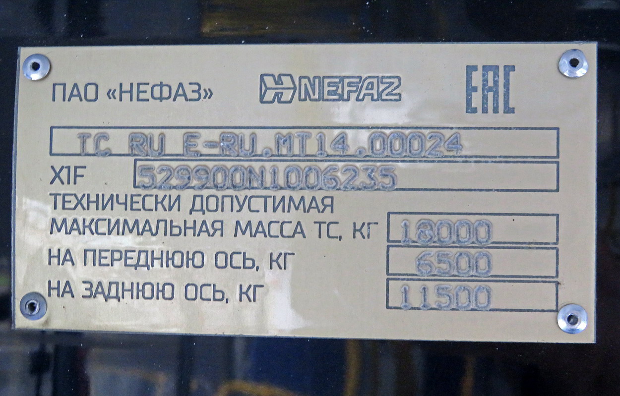 Кировская область, НефАЗ-5299-40-57 (CNG) № х820