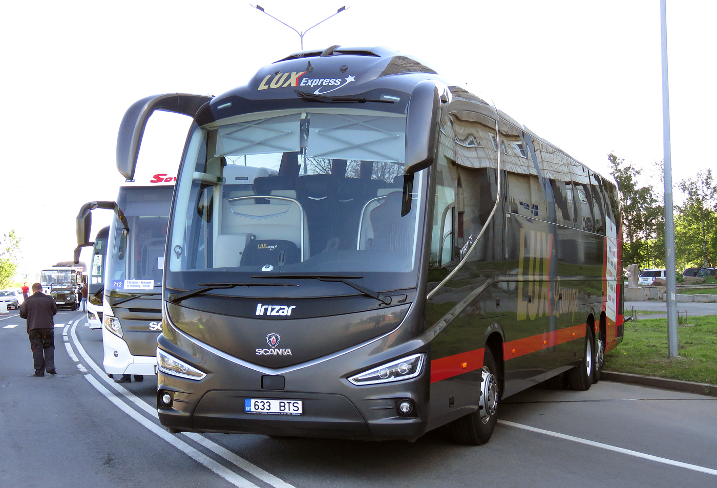 Эстония, Irizar i8 14,98 № 633 BTS; Санкт-Петербург — IV Петербургский парад ретро-транспорта 26 мая 2018 г.