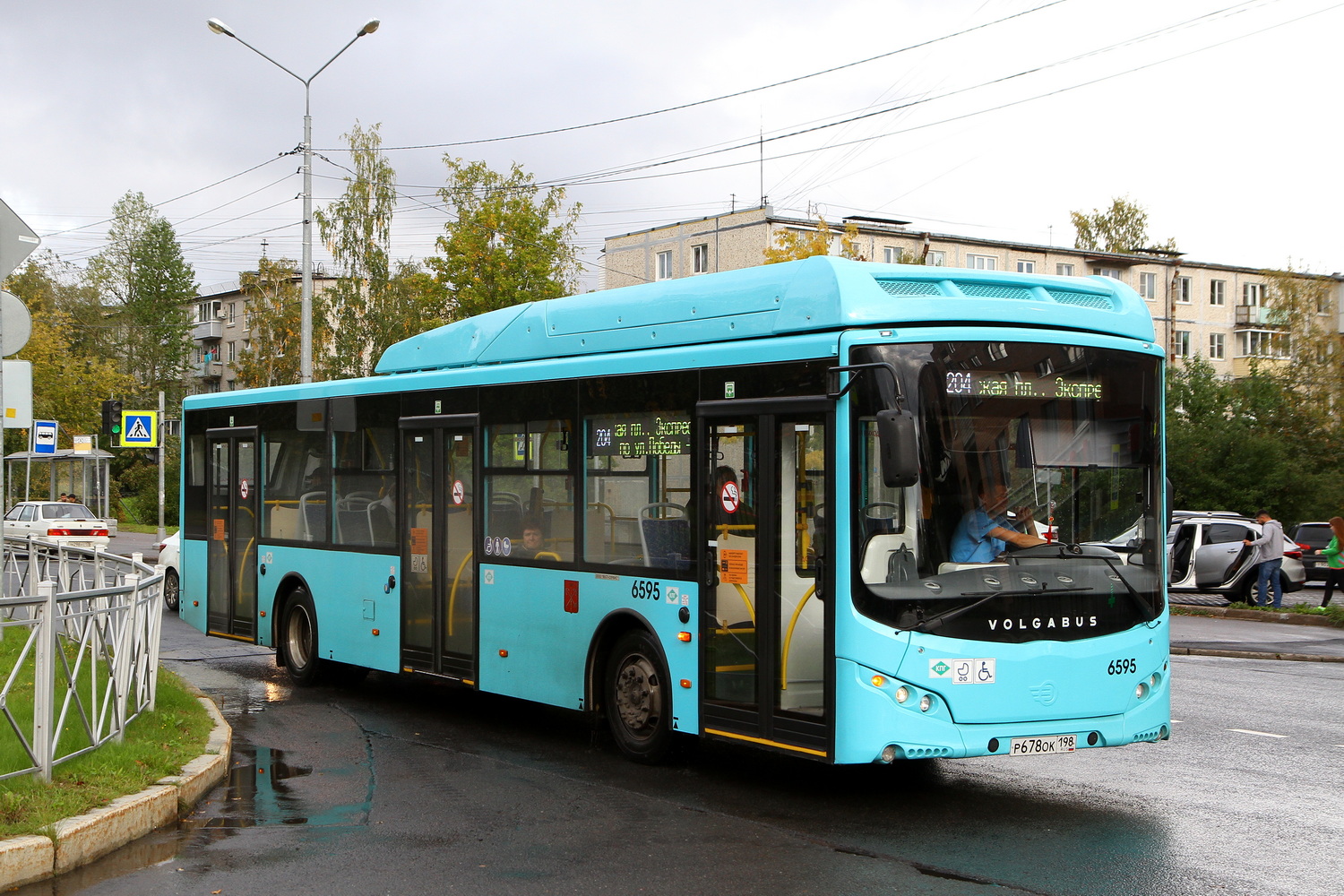 Санкт-Пецярбург, Volgabus-5270.G4 (CNG) № 6595