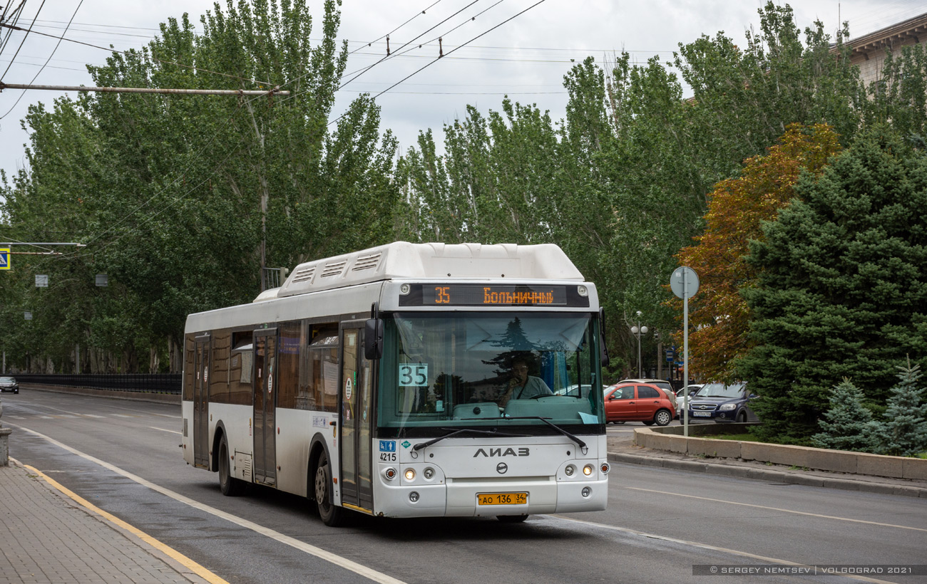 Волгоградская область, ЛиАЗ-5292.67 (CNG) № 4215