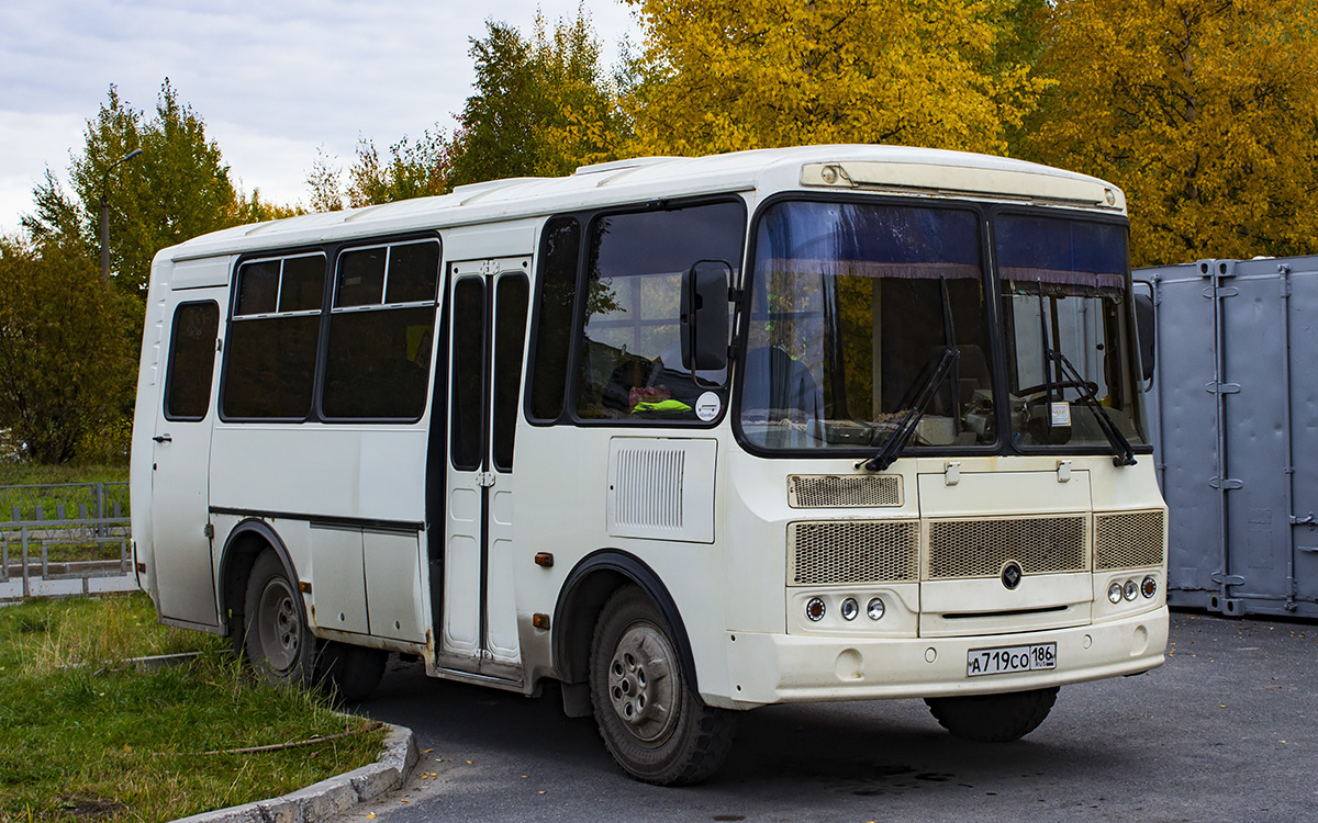 Ханты-Мансийский АО, ПАЗ-32053 № А 719 СО 186