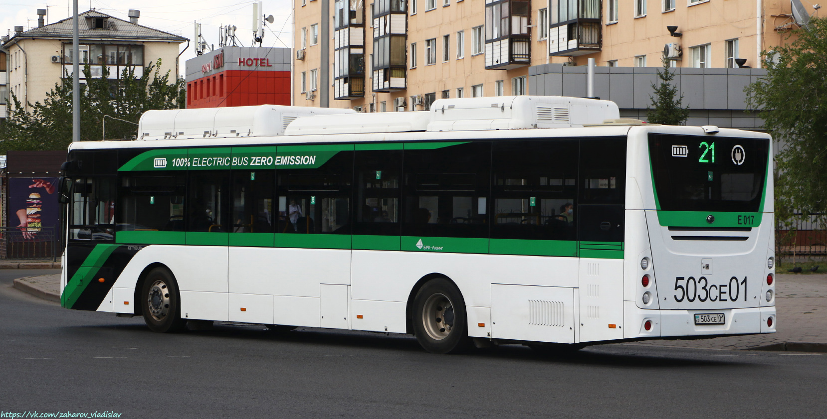 Астана, Yutong E12LF (ZK6128BEVG) (СарыаркаАвтоПром) № E017