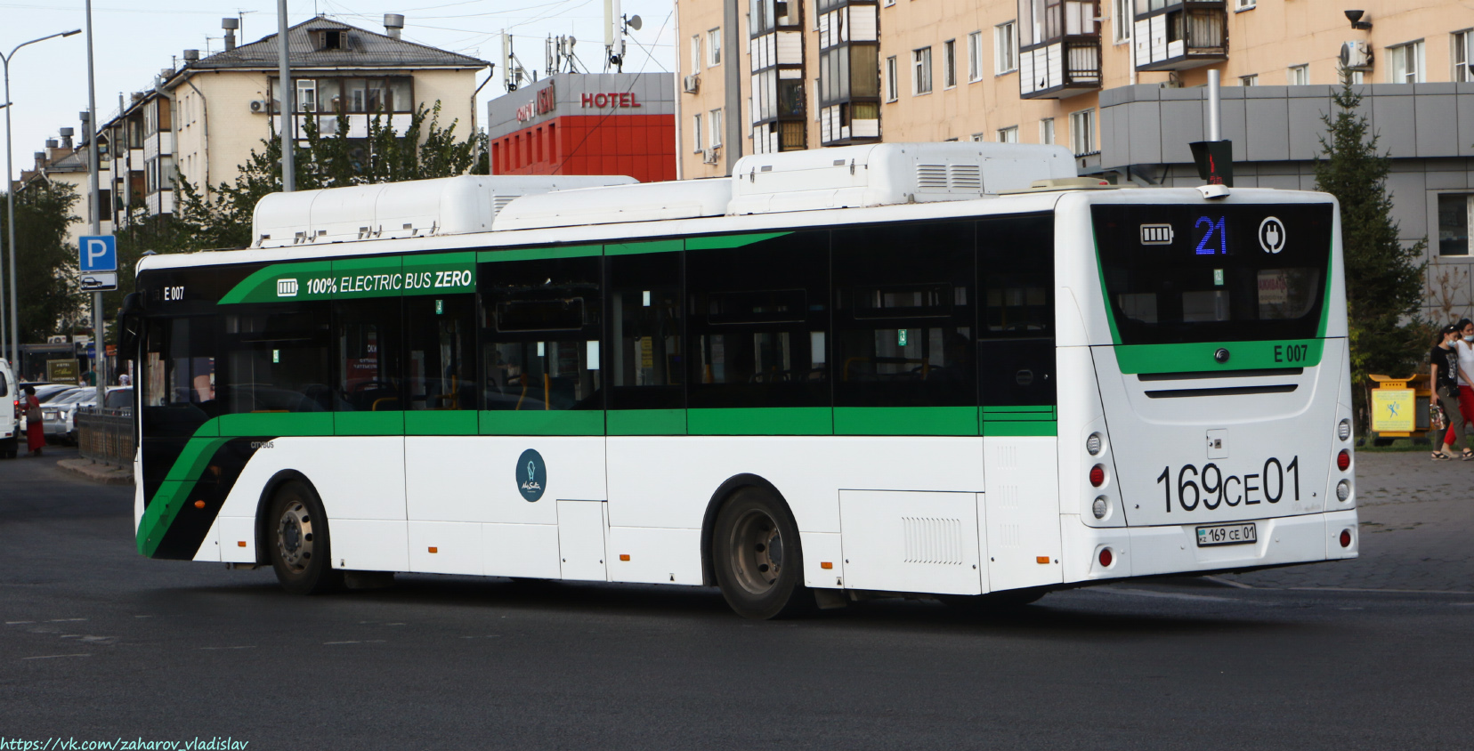 Астана, Yutong E12LF (ZK6128BEVG) (СарыаркаАвтоПром) № E007