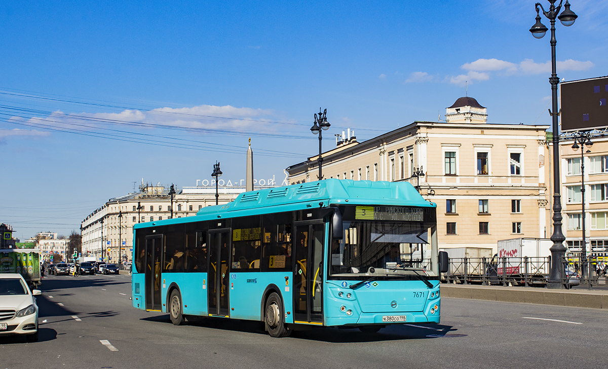 Санкт-Петербург, ЛиАЗ-5292.67 (CNG) № 7671