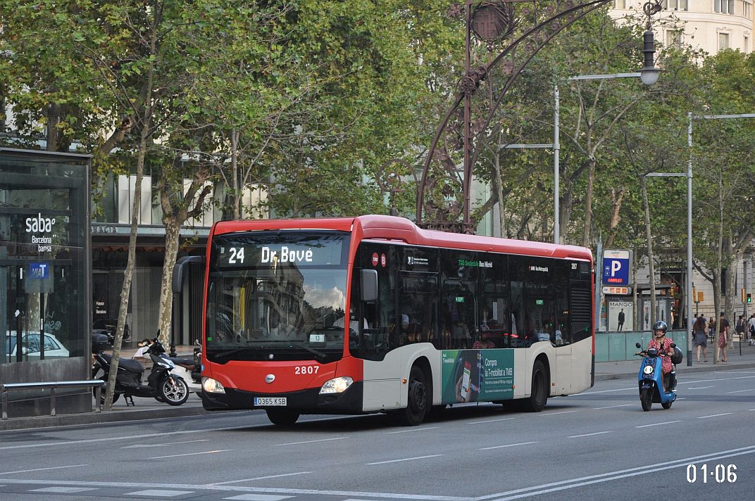 Испания, Mercedes-Benz Citaro C2 hybrid № 2807