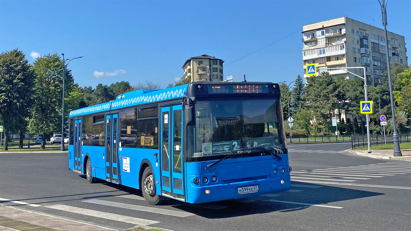 Кабардино-Балкария, ЛиАЗ-5292.22 (2-2-2) № Н 599 КЕ 07