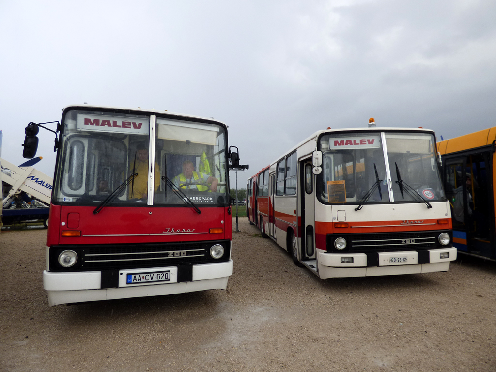 Węgry, Ikarus 280.33 Nr AA CV-020; Węgry, Ikarus 280.49 Nr MTZ-970; Węgry — IV. Ikarus Találkozó, Aeropark (2022)