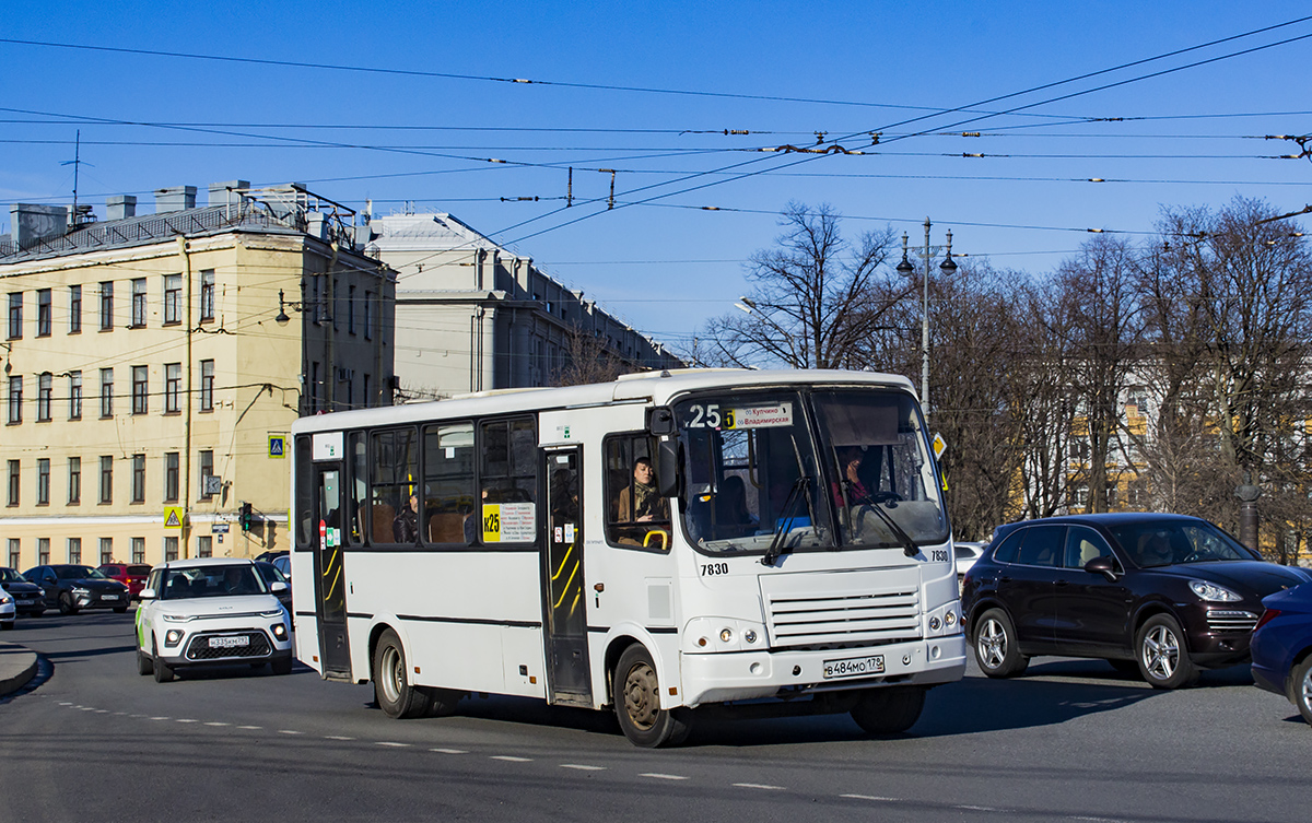 Санкт-Петербург, ПАЗ-320412-05 № 7830