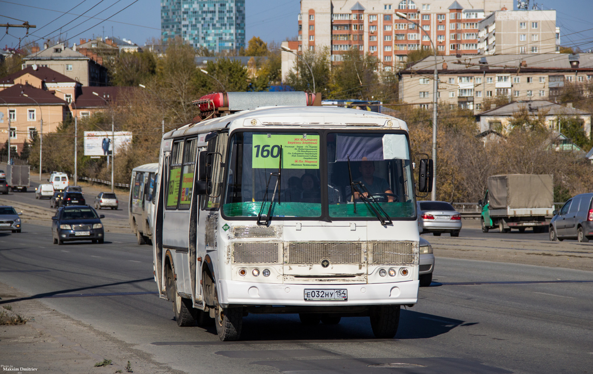 Новосибирская область, ПАЗ-32054 № Е 032 НУ 154