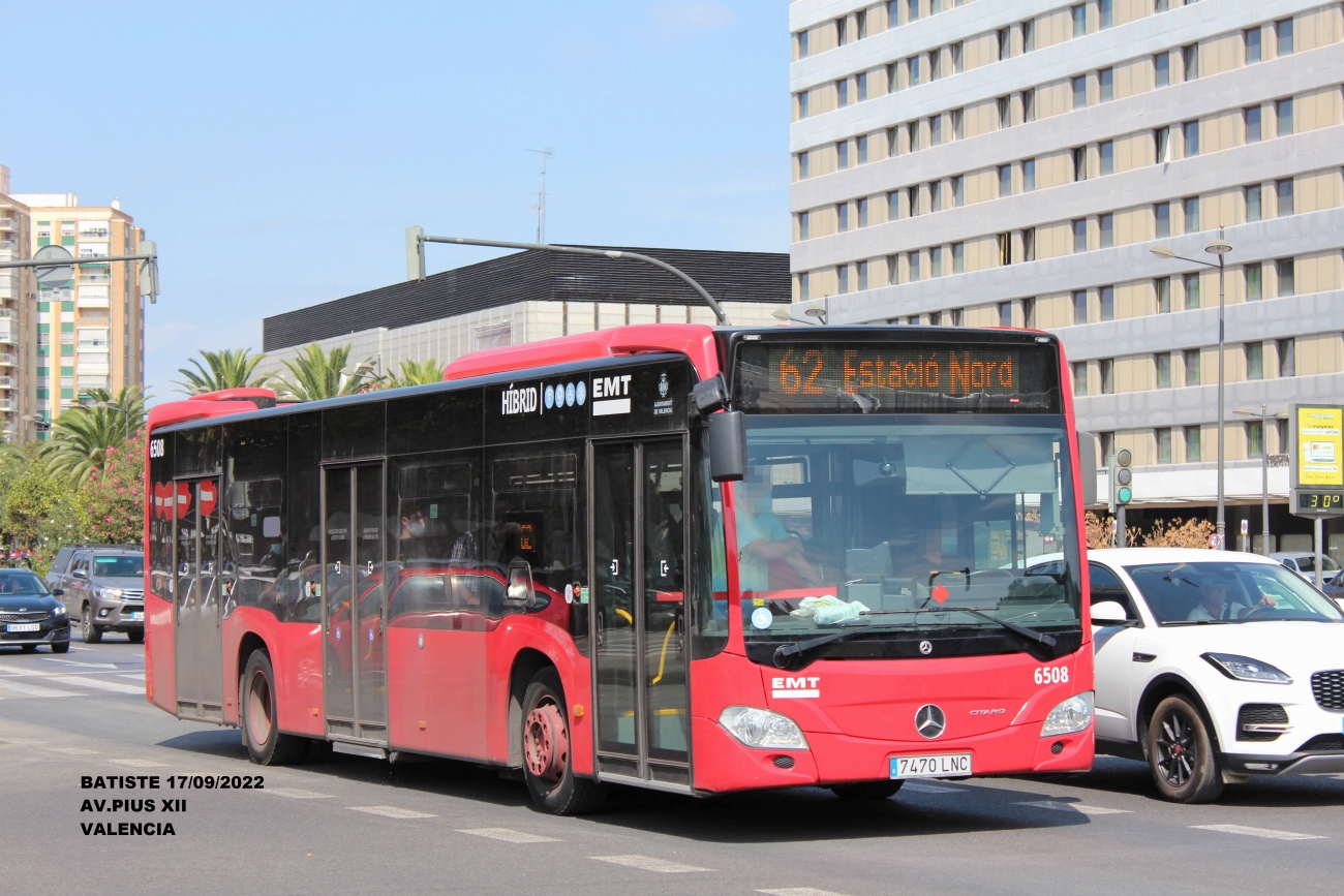 Španělsko, Mercedes-Benz Citaro C2 hybrid č. 6508