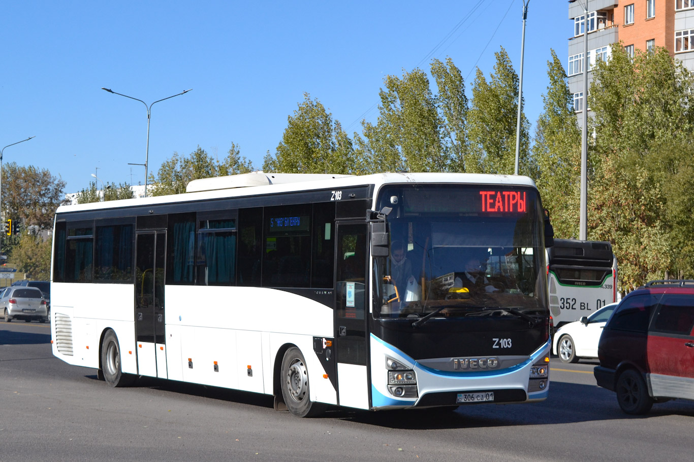 Астана, IVECO Crossway LINE 13M (СарыаркаАвтоПром) № Z103