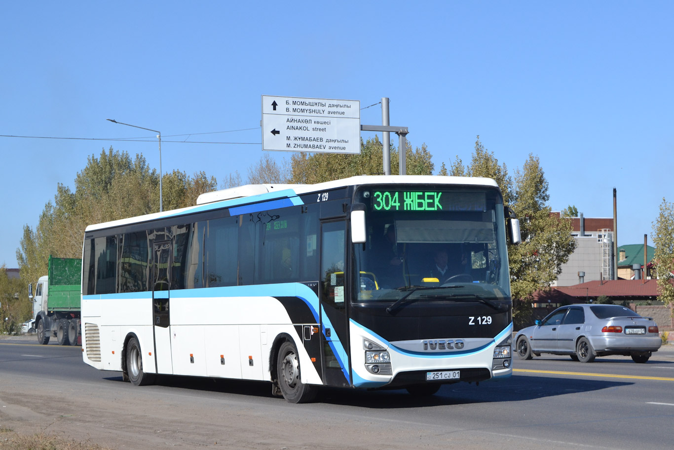 Астана, IVECO Crossway LINE 13M (СарыаркаАвтоПром) № Z129