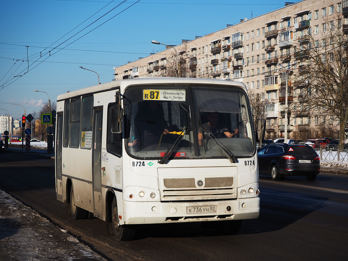 Санкт-Петербург, ПАЗ-320302-11 № 9724