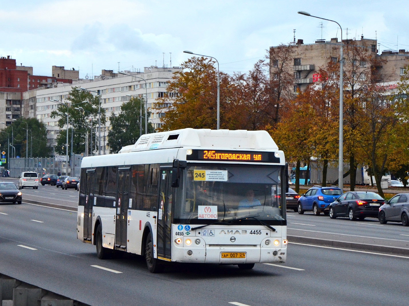 Санкт-Петербург, ЛиАЗ-5292.67 (CNG) № 4455