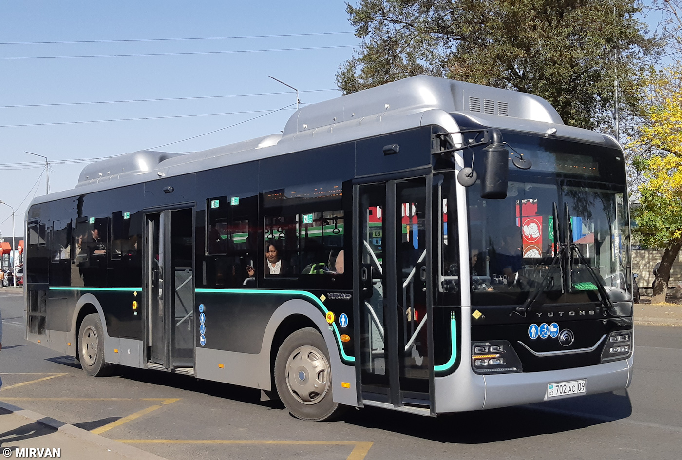 Алматы, Yutong ZK6116HG (QazTehna) № 702 AC 09 Алматы, Yutong ZK6116HG (QazTehna) № 702 AC 09