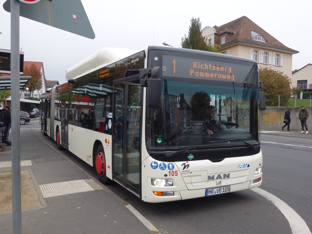 Hessen, MAN A40 Lion's City GL NG313 CNG Nr. 105