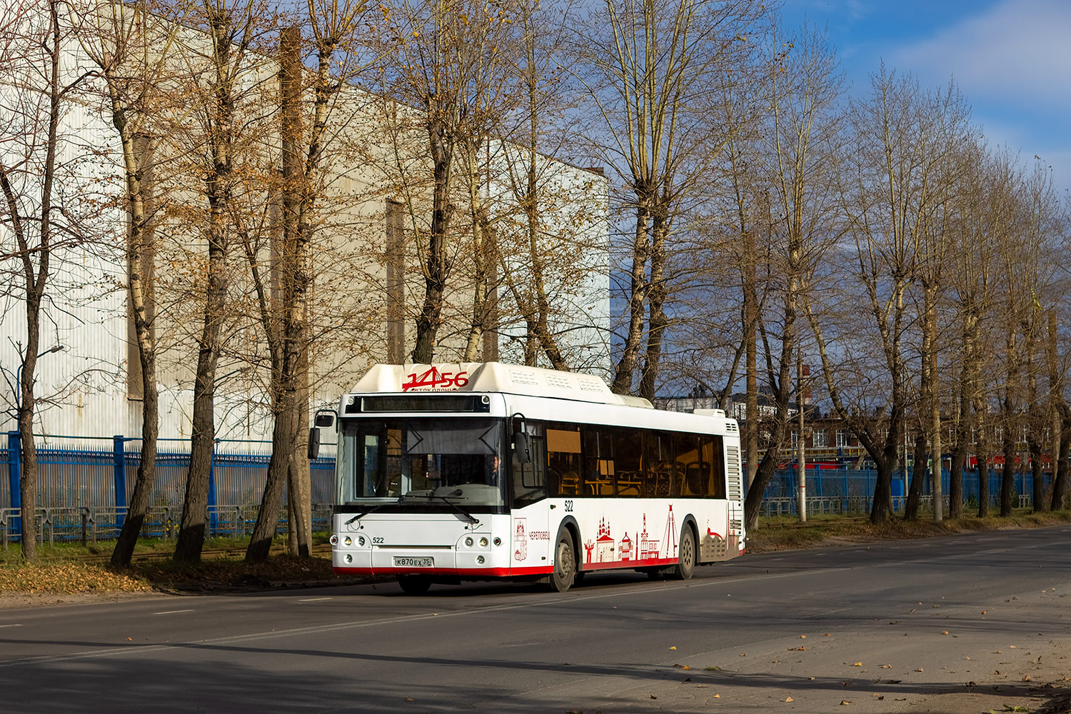 Вологодская область, ЛиАЗ-5292.67 (CNG) № 0522