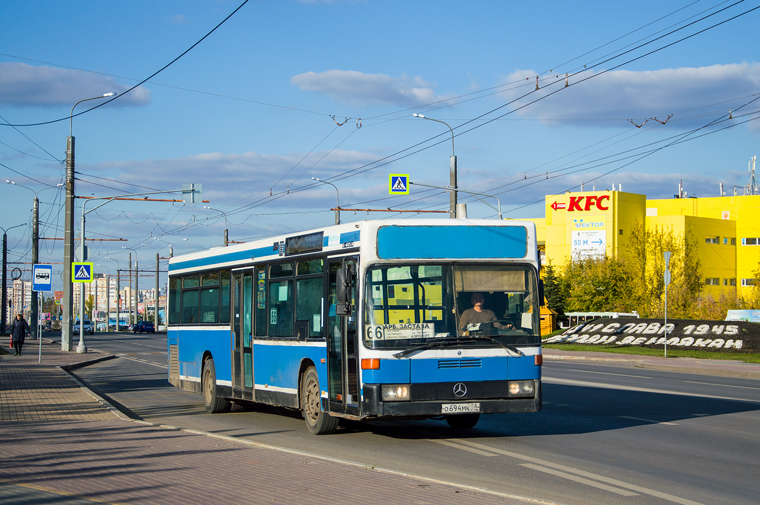 Пензенская область, Mercedes-Benz O405N2 № О 694 МК 58