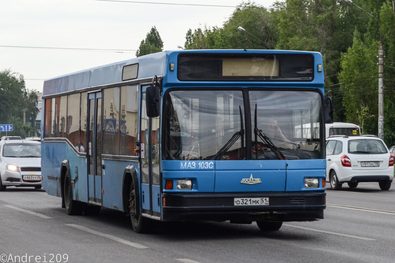 Воронежская область, МАЗ-103.С62 № О 321 МК 51