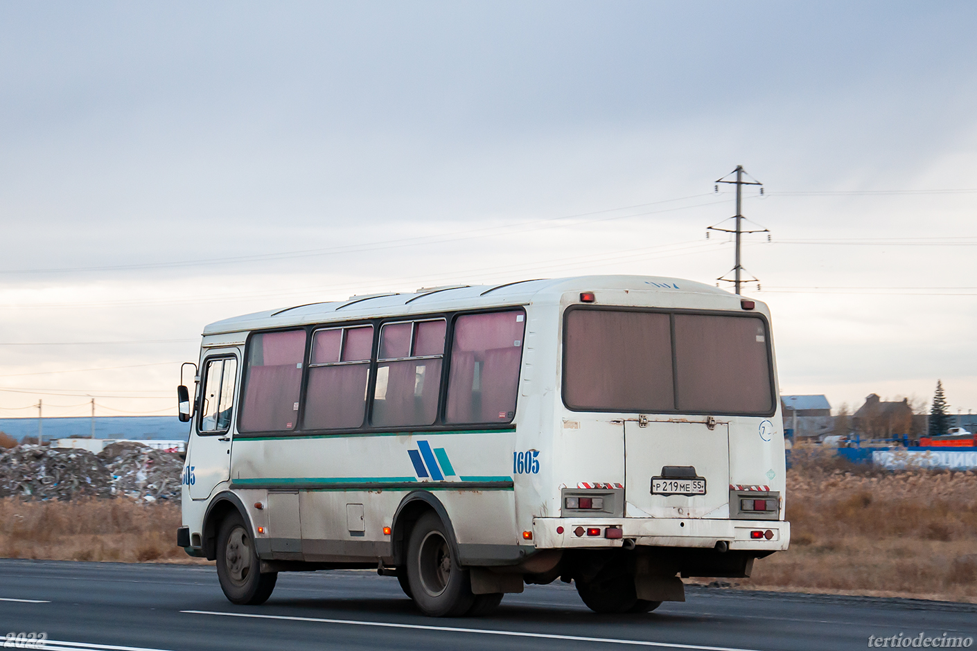 Омская область, ПАЗ-32053 № 1605