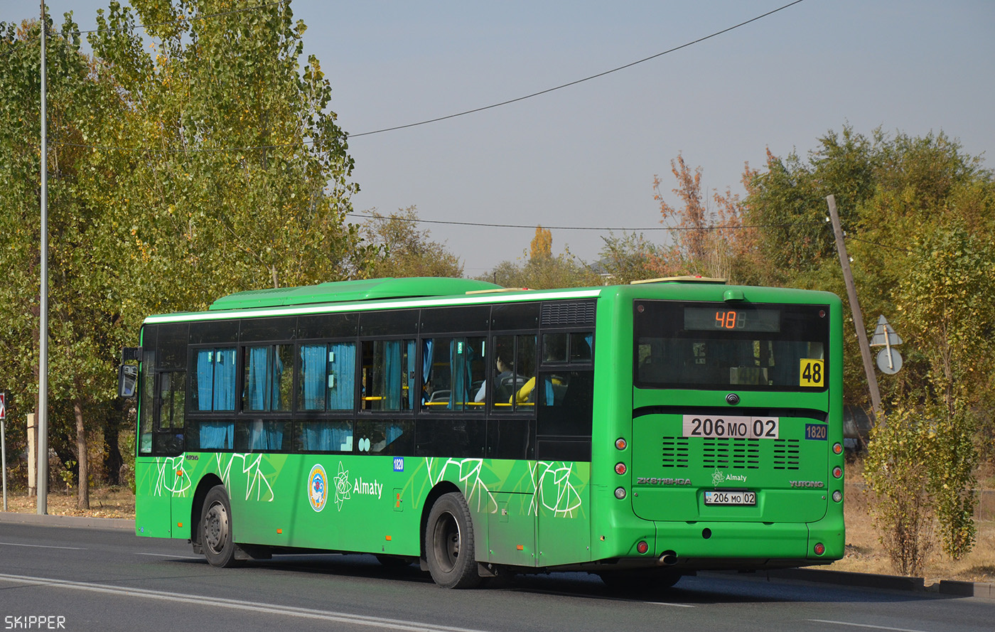 Almaty, Yutong ZK6118HGA № 1820