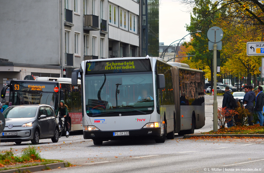 Гамбург, Mercedes-Benz O530G Citaro facelift G № 1151