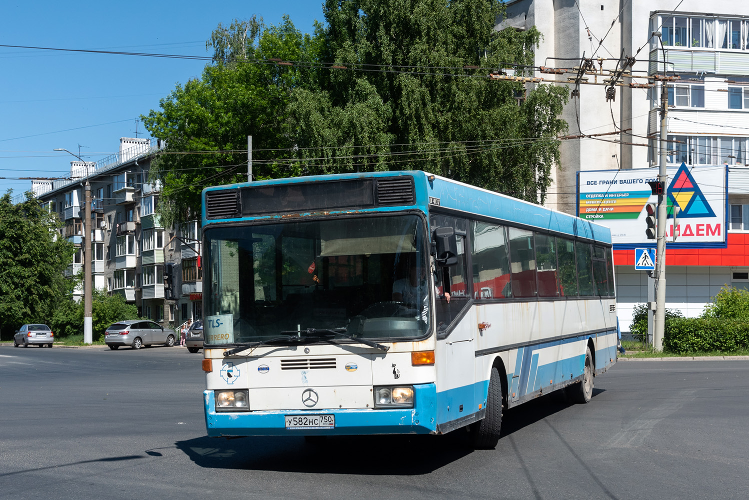 Vladimir region, Mercedes-Benz O407 # У 582 НС 750