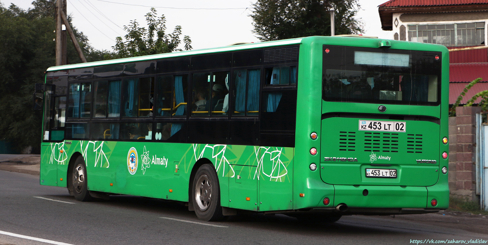 Almaty, Yutong ZK6118HGA (SaryarkaAvtoProm) č. 453 LT 02