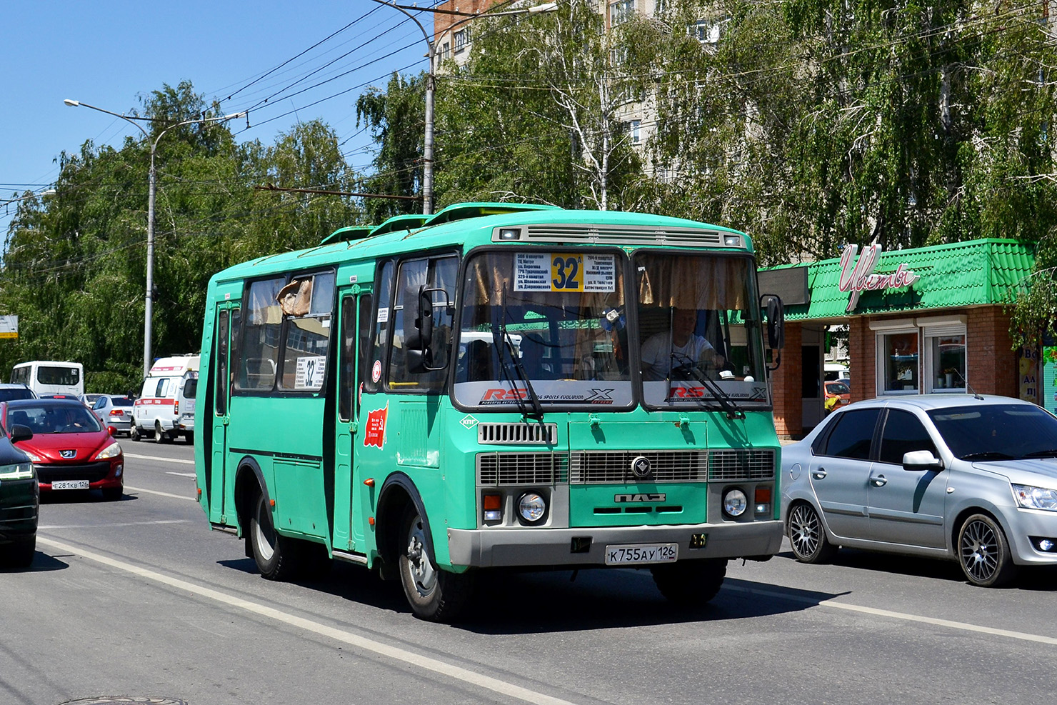 Ставропольский край, ПАЗ-32054 № К 755 АУ 126