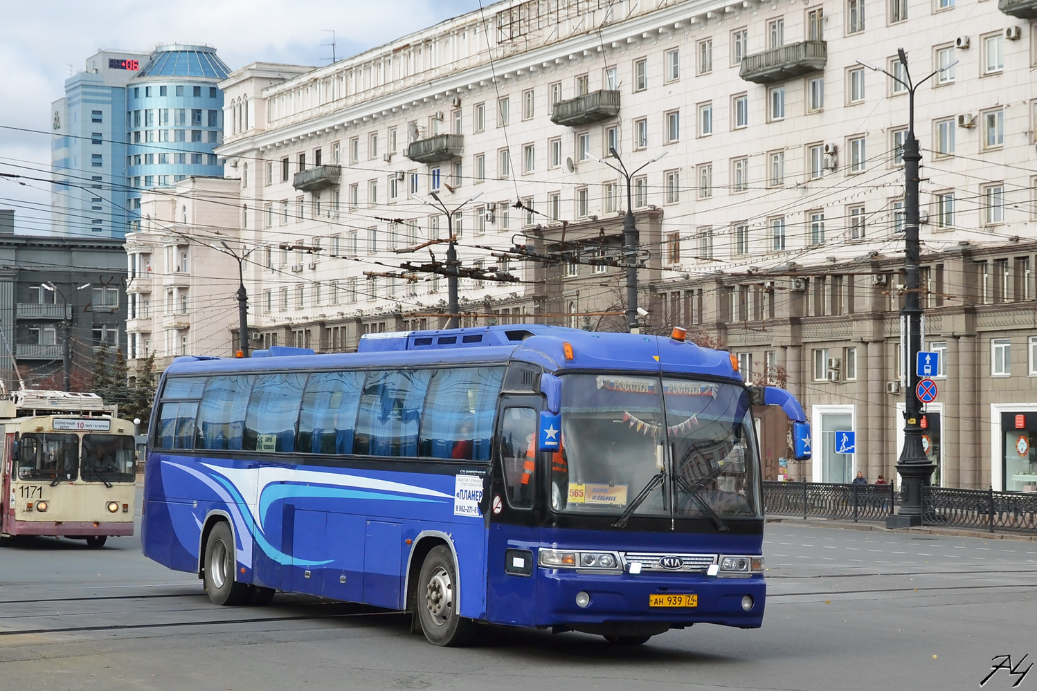 Челябинская область, Kia AM949S Granbird SD II № АН 939 74