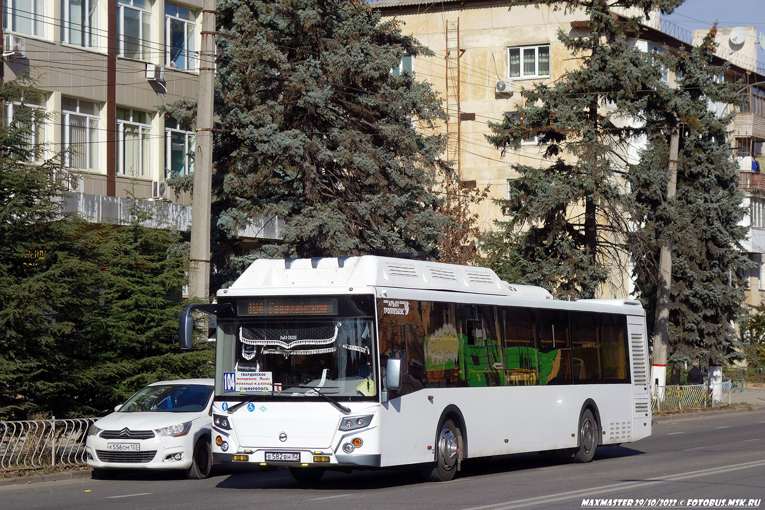 Республика Крым, ЛиАЗ-5292.67 (CNG) № Е 582 ВН 82