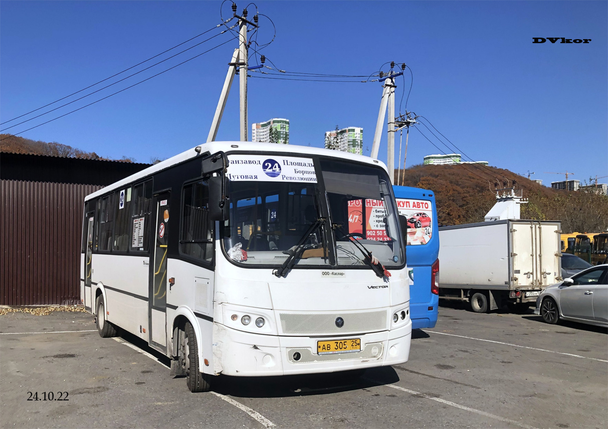 Приморский край, ПАЗ-320412-04 "Вектор" № АВ 305 25