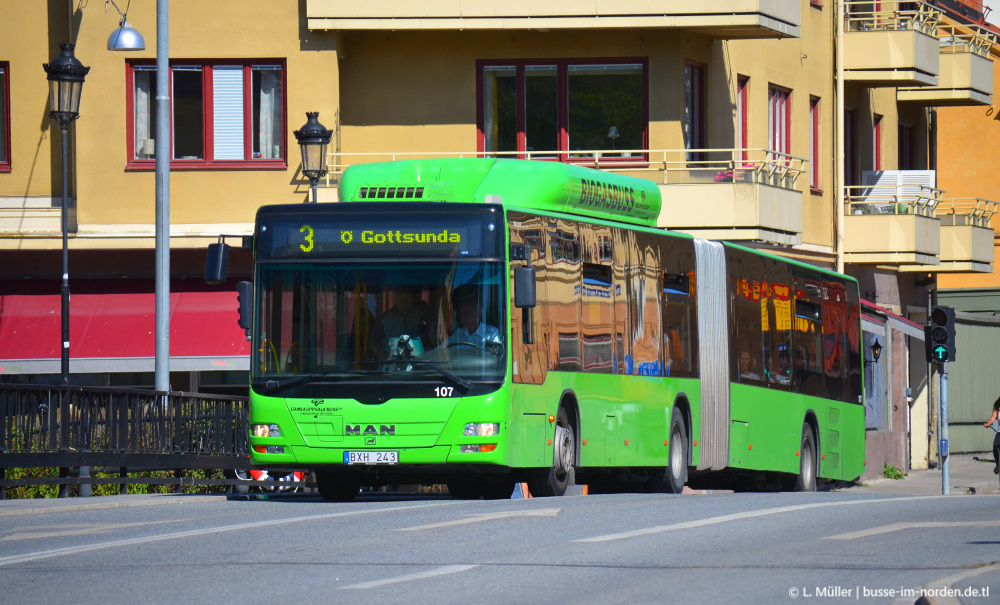 Швеция, MAN A23 Lion's City G NG313 CNG № 107