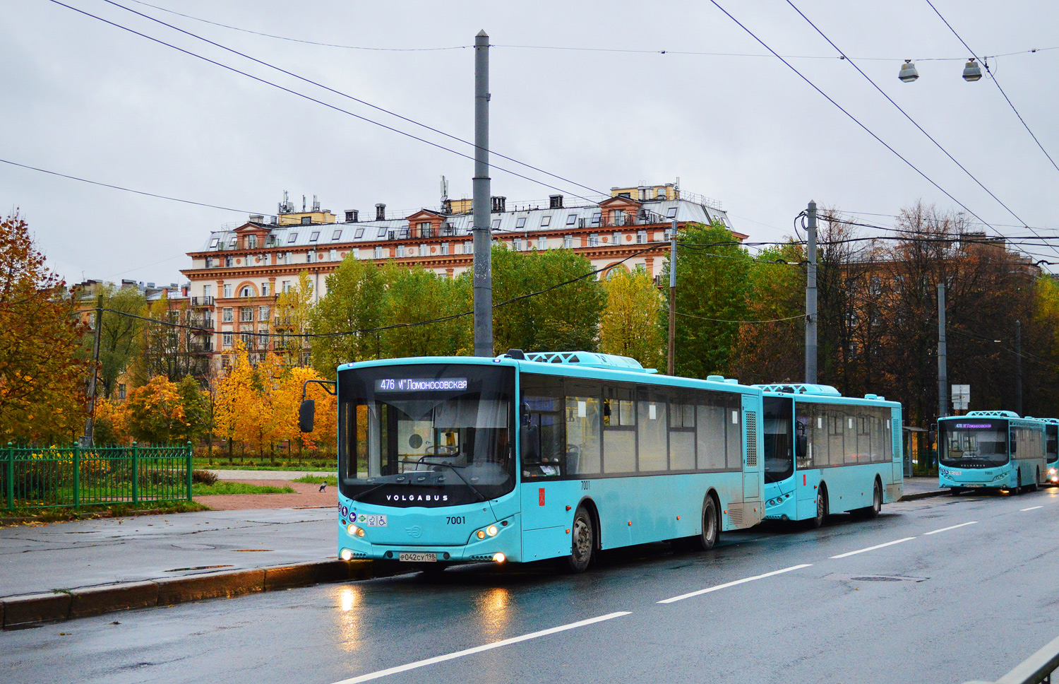 Санкт-Петербург, Volgabus-5270.G4 (LNG) № 7001; Санкт-Петербург, Volgabus-5270.G4 (LNG) № 7002