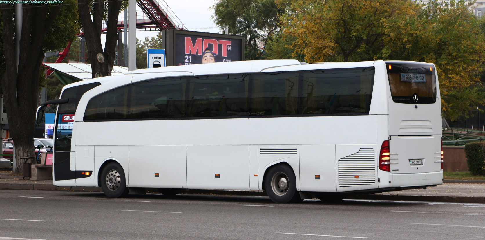 Almaty, Mercedes-Benz Travego II 15RHD facelift č. 989 DFB 02