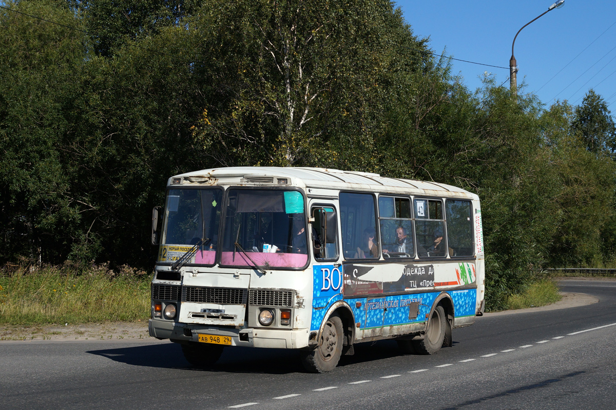 Архангельская область, ПАЗ-32054 № АВ 948 29